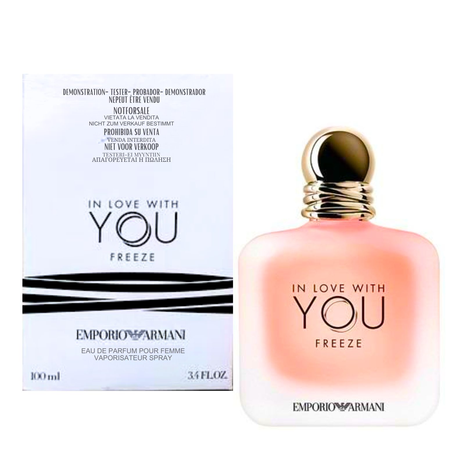 EMPORIO ARMANI IN LOVE WITH YOU FREEZE WOMAN EDP 100ML (TESTER)