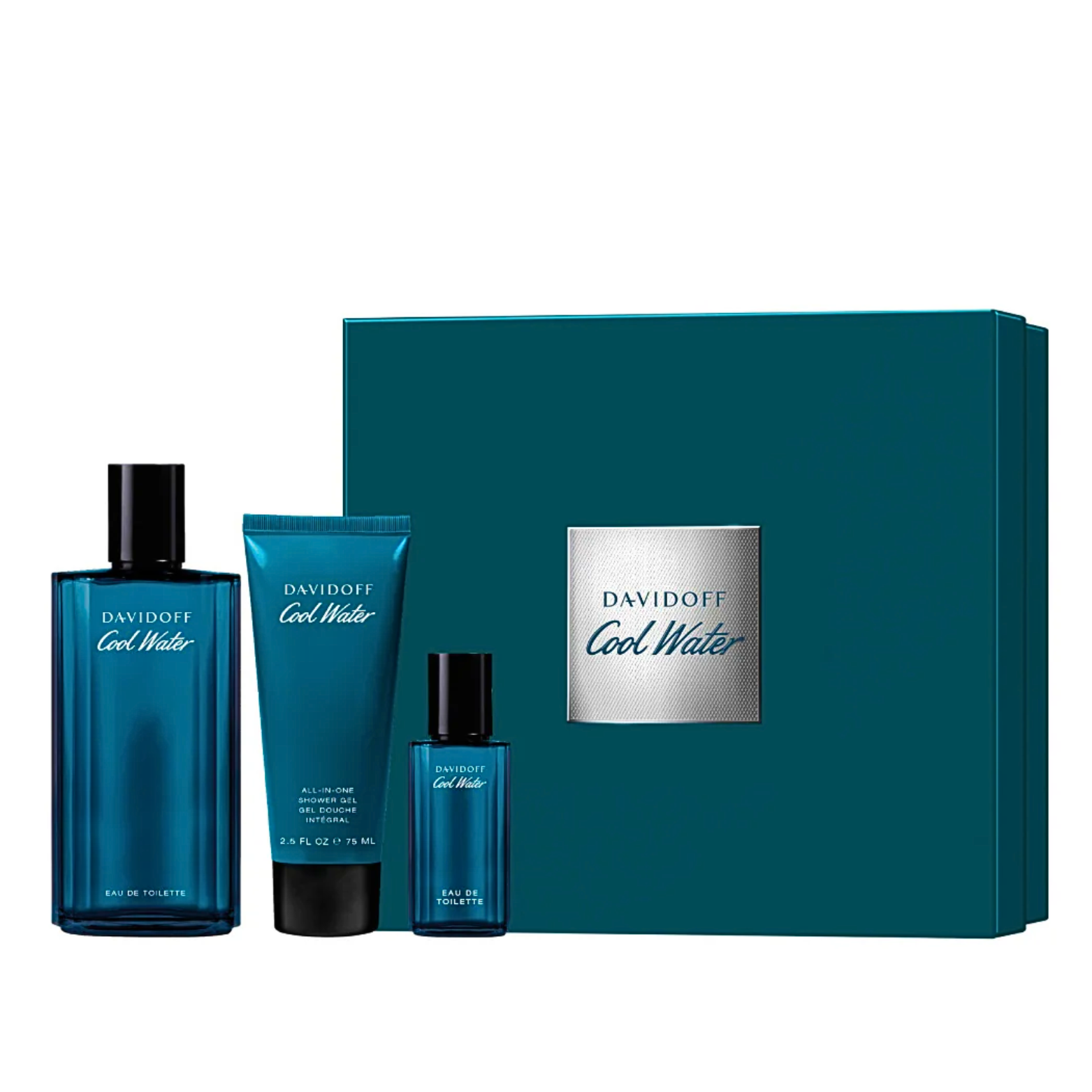DAVIDOFF COOL WATER MEN EDT 125ML+75ML+15ML GIFTSET