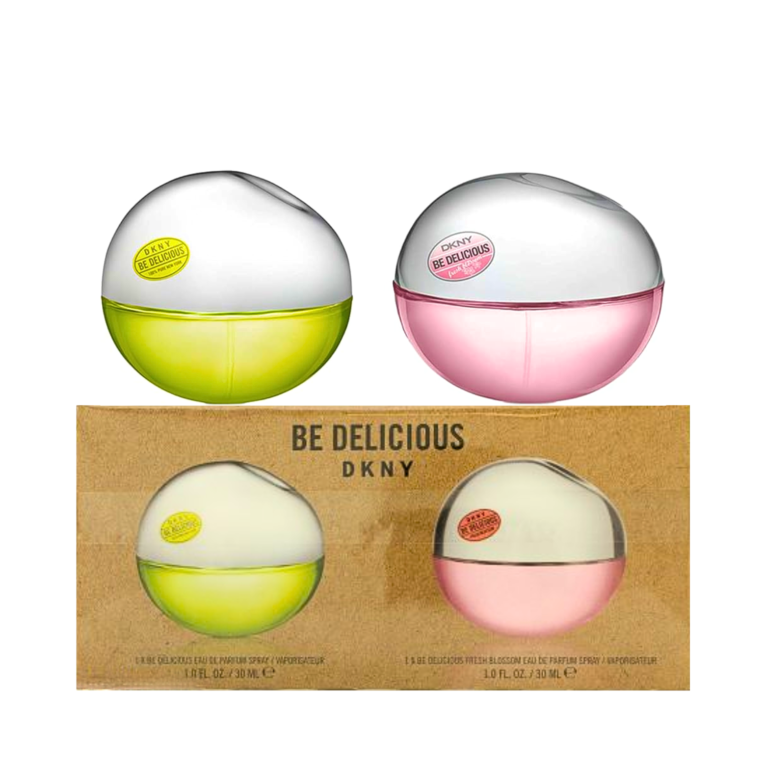 DKNY BE DELICIOUS EDP 30ML+FRESH BLOSSOM EDP 30ML TRAVEL TWIN PACK