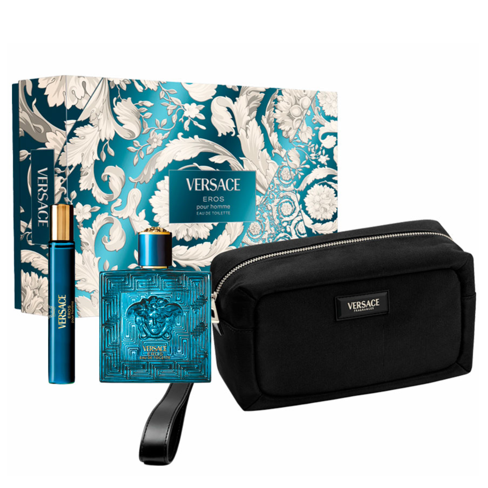 VERSACE EROS MEN EDT 100ML+10ML+BAG TROUSSE GIFTSET