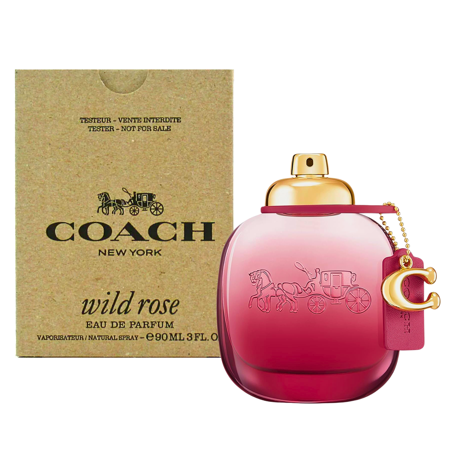 COACH WILD ROSE EDP 90ML (TESTER)