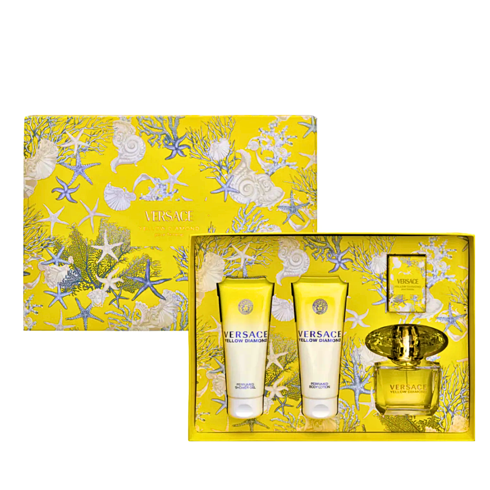 VERSACE YELLOW DIAMOND EDT 90ML+5ML+LOTION 100ML+S/GEL 100ML GIFTSET